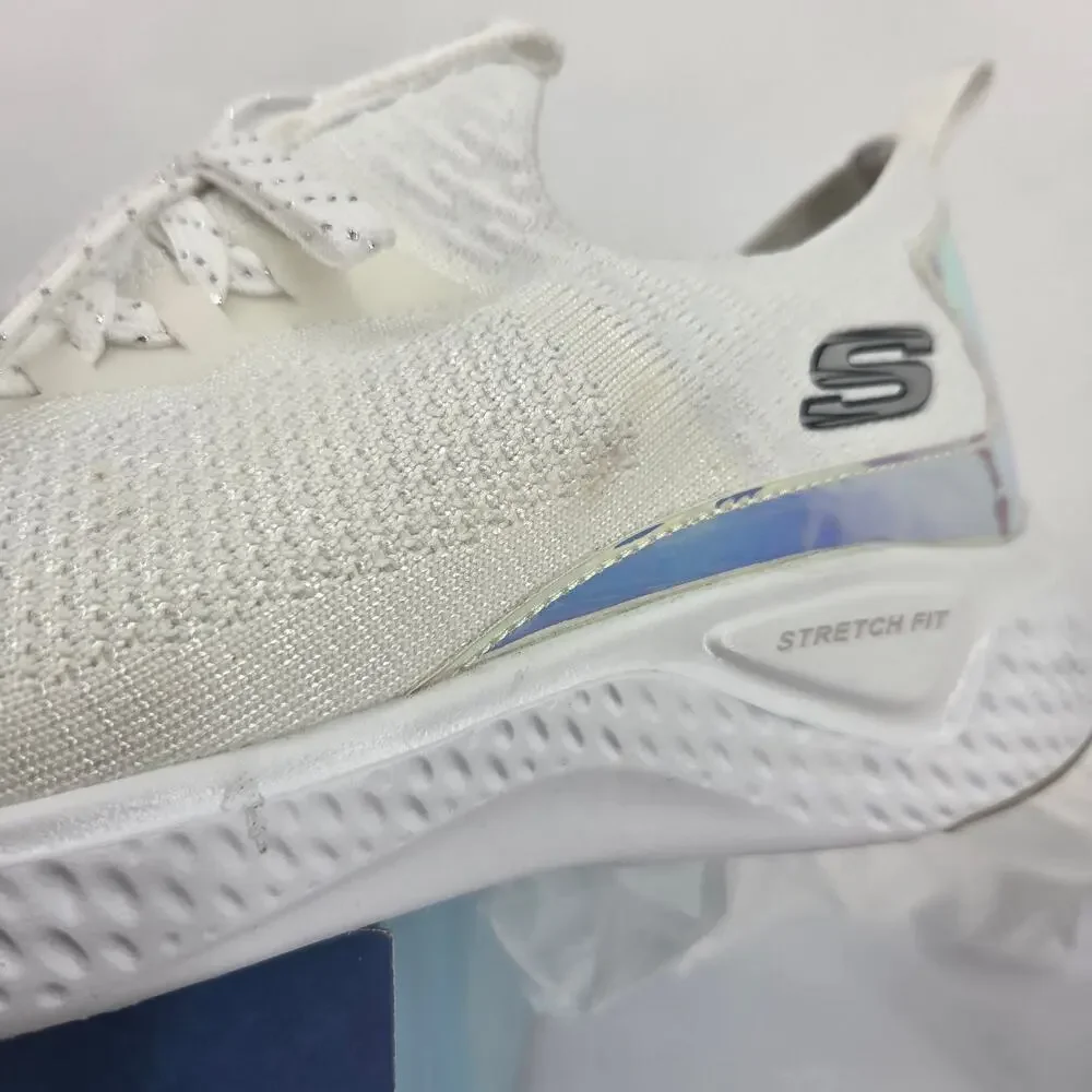 NEW Skechers Gravity Experience Solar Fuse White Holo Sneaker Women's 9 NIB
